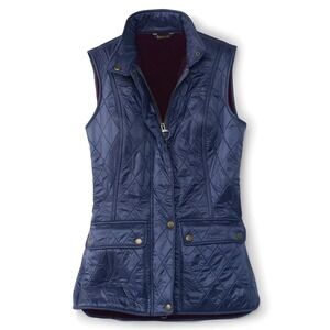 Barbour Wray Gilet Women's Size 12 US Navy NWT